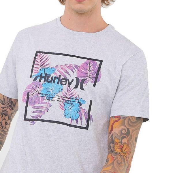 Imagem de Camiseta Hurley Silk Fill Box Masculina Cinza