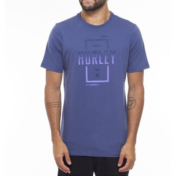 Imagem de Camiseta Hurley Stencil WT23 Masculina Azul Marinho