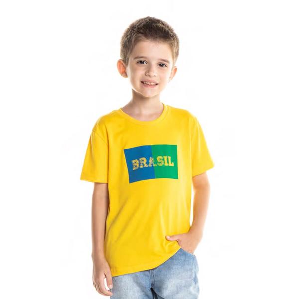 Imagem de Camiseta Infantil Brasil Bandeira