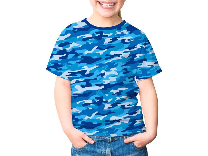 Imagem de Camiseta Infantil Camuflada Exército Militar Pesca Caça Dry fit top