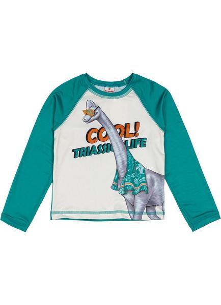 Imagem de Camiseta Infantil Estampada Dino Cool com Proteção UV50+ - Brandili