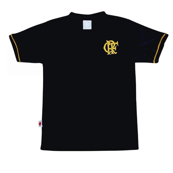 Imagem de Camiseta Infantil Flamengo Preta Premium Oficial