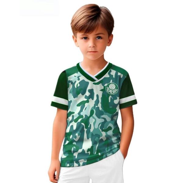 Imagem de Camiseta Infantil Palmeiras Camuflada Oficial