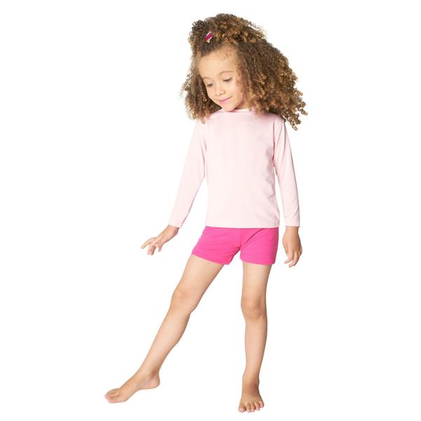 Camiseta Infantil Proteção Térmica Solar UV 50+ Lisa - Larthani Imagem de Camiseta Infantil Proteção Térmica Solar UV 50+ Lisa