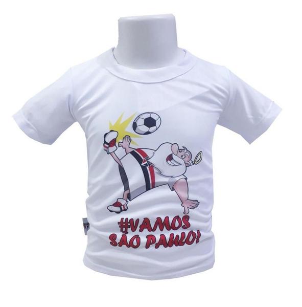 Imagem de Camiseta Infantil São Paulo Mascote Branca Oficial