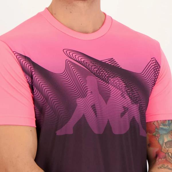 Imagem de Camiseta kappa tomas rosa/preto