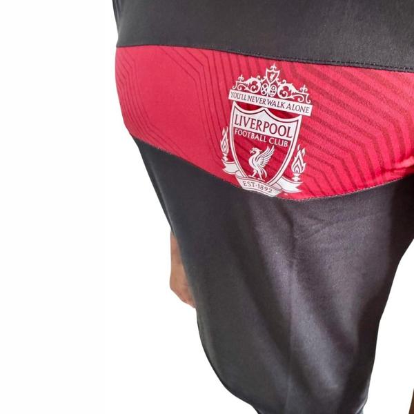 Imagem de Camiseta Liverpool Bee Preto Vermelho Oficial Licenciada SPR