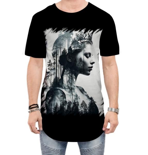 Imagem de Camiseta Longline Pesca Rainha da Floresta Nórdica 7