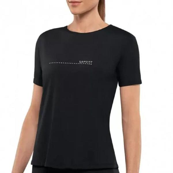 Imagem de Camiseta Lupo LSport  AF Básica Feminina - Preta