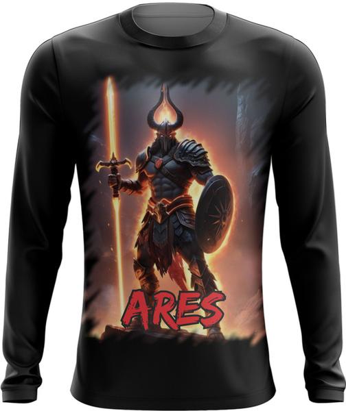 Imagem de Camiseta Manga Longa Ares Deus da Guerra Mitologia Grega 2