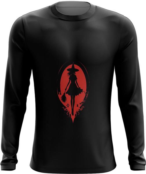 Imagem de Camiseta Manga Longa Bruxa Halloween Vermelha 7