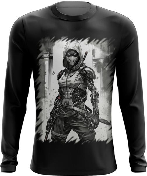 Imagem de Camiseta Manga Longa Ciborgue Ninja Robô Espreita 3