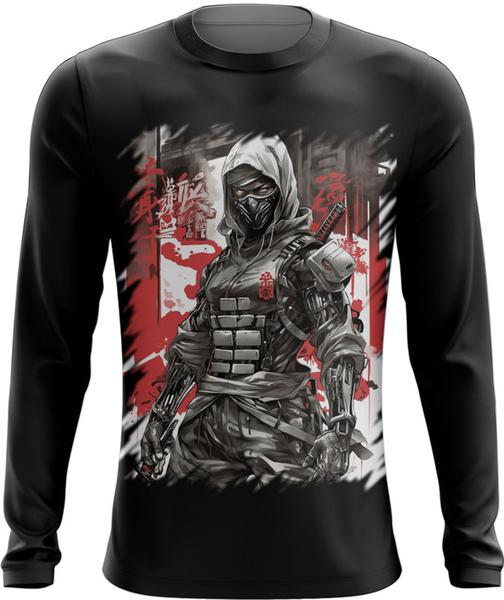 Imagem de Camiseta Manga Longa Ciborgue Ninja Robô Espreita 7