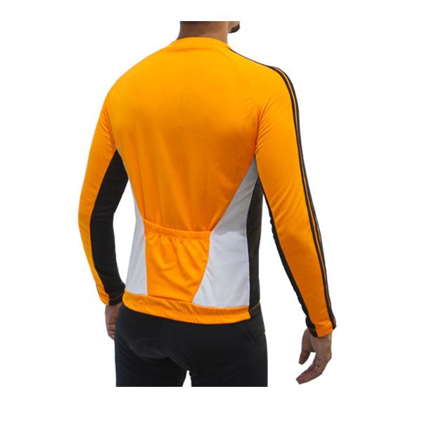 Imagem de Camiseta manga longa e roupa para ciclista Laranja