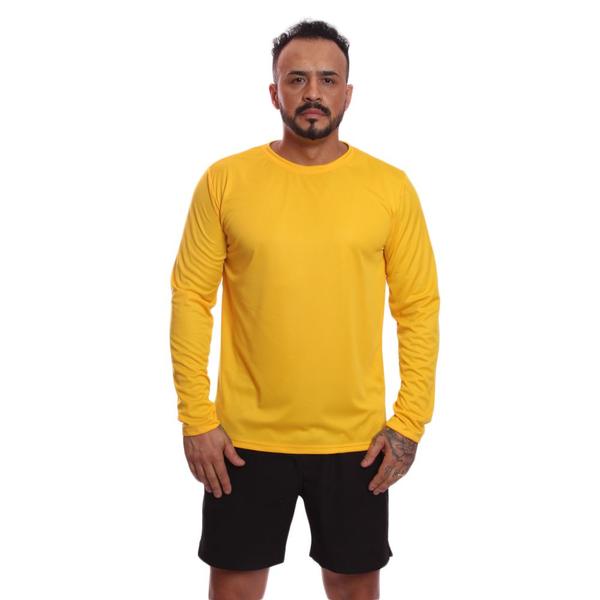 Imagem de Camiseta Manga Longa Masculina Camisa Térmica Dry UV Proteção Solar Blusa