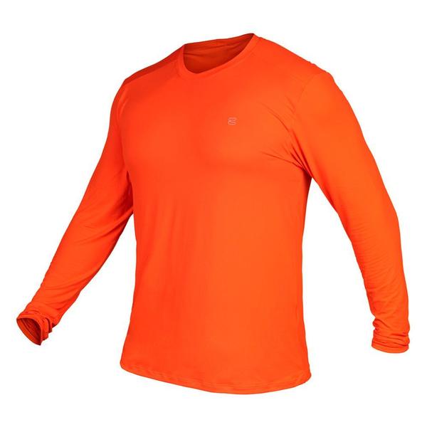 Imagem de Camiseta Manga Longa Masculina Proteção UV Laranja