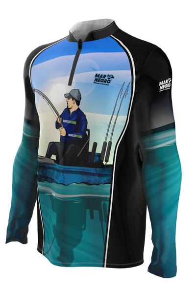 Camiseta Mar Negro Peixe Pesca Proteção Solar 50+ Com Luvinha Tucunaré Tamanho Especial G1 G2 G3 Imagem de Camiseta Mar Negro Peixe Pesca Proteção Solar 50+ Com Luvinha Tucunaré Tamanho Especial G1 G2 G3