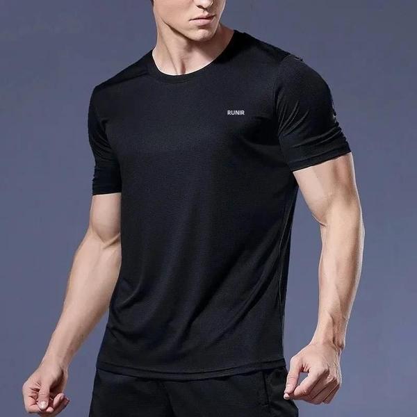 Imagem de Camiseta Masculina Atlética Ultraleve - Secagem Rápida - Ideal para Corrida e Treinamento