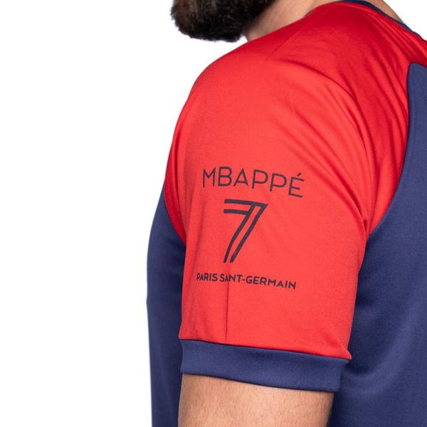 Imagem de Camiseta Masculina Balboa PSG Mbappé Marinho/vermelho