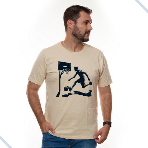 Imagem de Camiseta Masculina Basquete Basqueteboll Basket Jogador Cesta Bola Ball Jogar