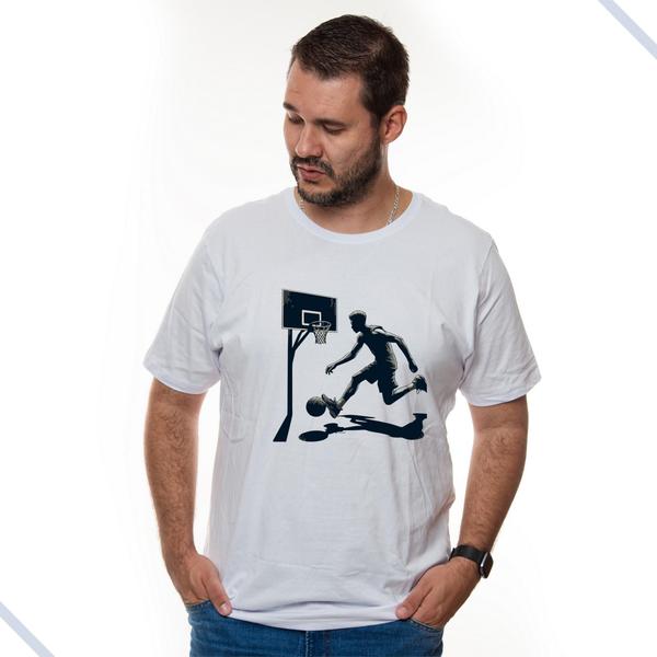 Imagem de Camiseta Masculina Basquete Basqueteboll Basket Jogador Cesta Bola Ball Jogar