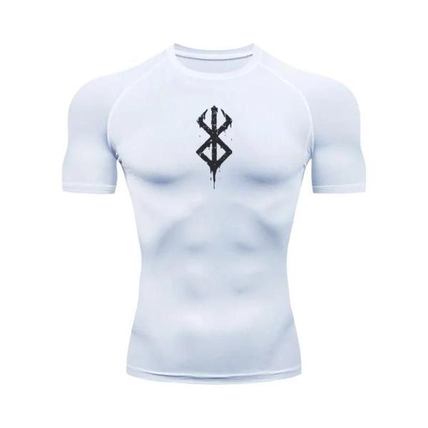 Imagem de Camiseta Masculina de Compressão - Secagem Rápida para Fitness, Treino e Corrida