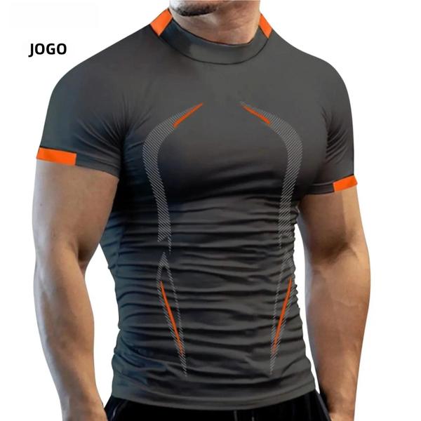 Imagem de Camiseta Masculina de Secagem Rápida para Academia e Treino - Respirável e Confortável