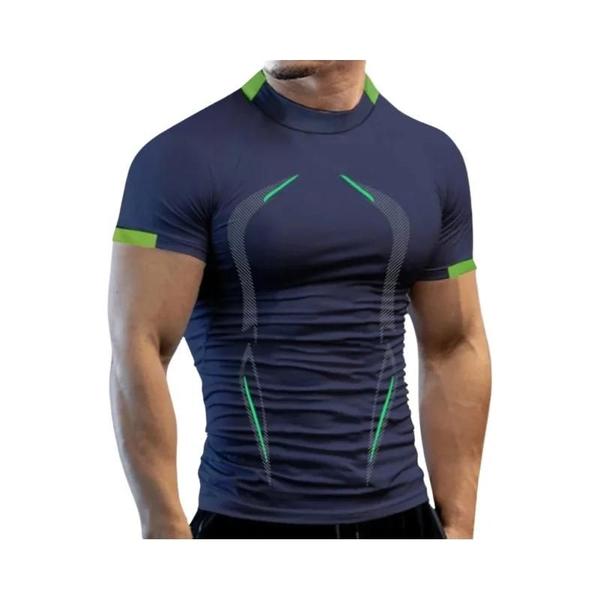 Imagem de Camiseta Masculina de Secagem Rápida para Academia e Treino - Respirável e Confortável