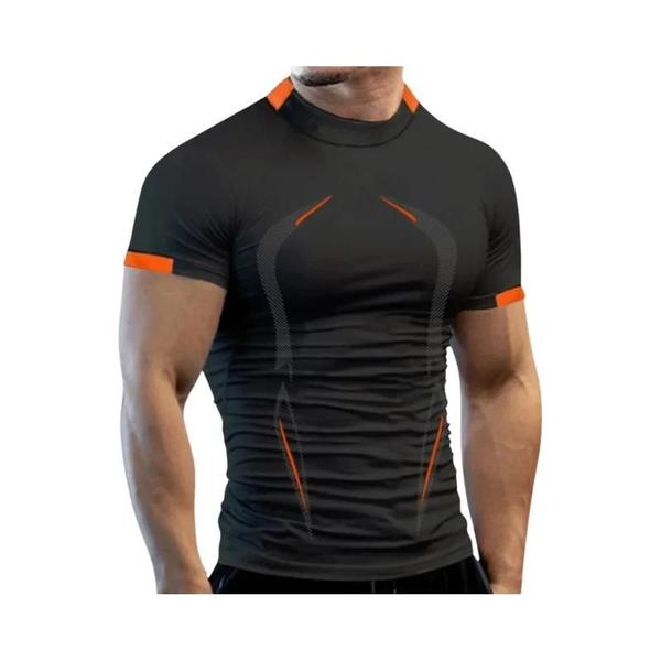 Imagem de Camiseta Masculina de Secagem Rápida para Academia e Treino - Respirável e Confortável