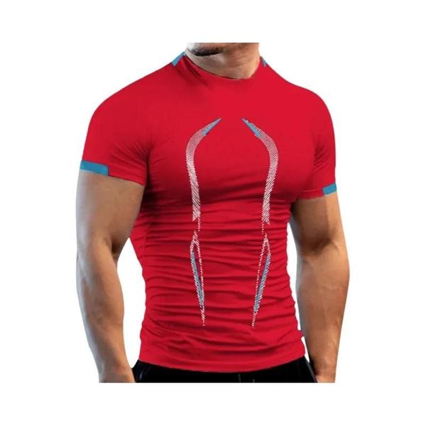 Imagem de Camiseta Masculina de Secagem Rápida para Academia e Treino - Respirável e Confortável