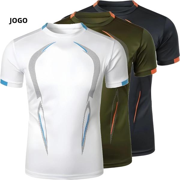 Imagem de Camiseta Masculina de Secagem Rápida - Respirável para Ginástica, Corrida e Treinamento