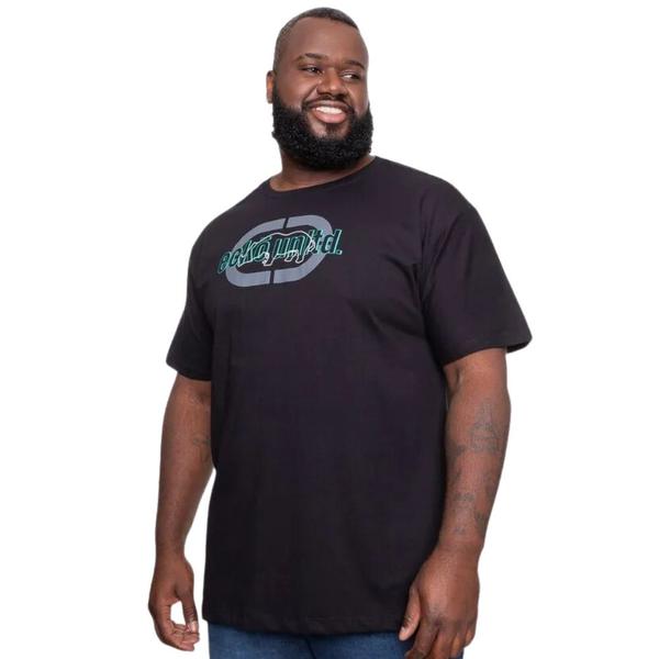 Imagem de Camiseta Masculina Ecko Plus Size Mega Preta J412A Preto