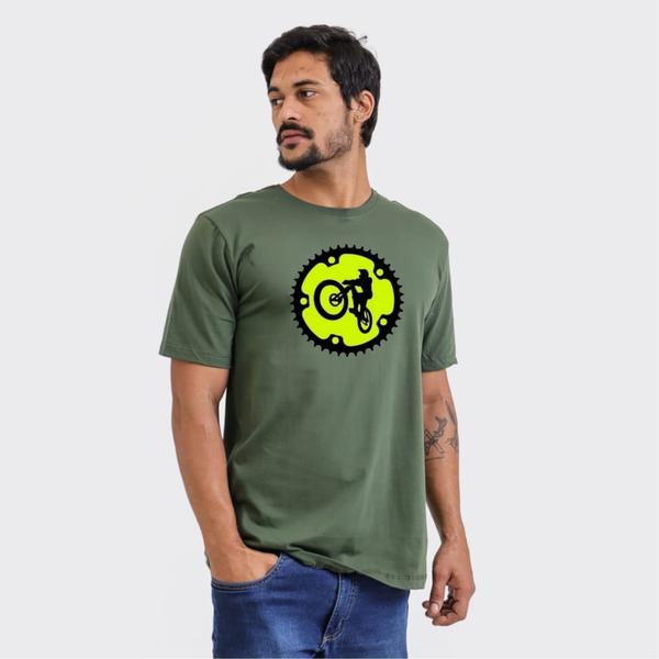 Imagem de Camiseta Masculina estampa bike ciclismo-100% Algodão 30.1