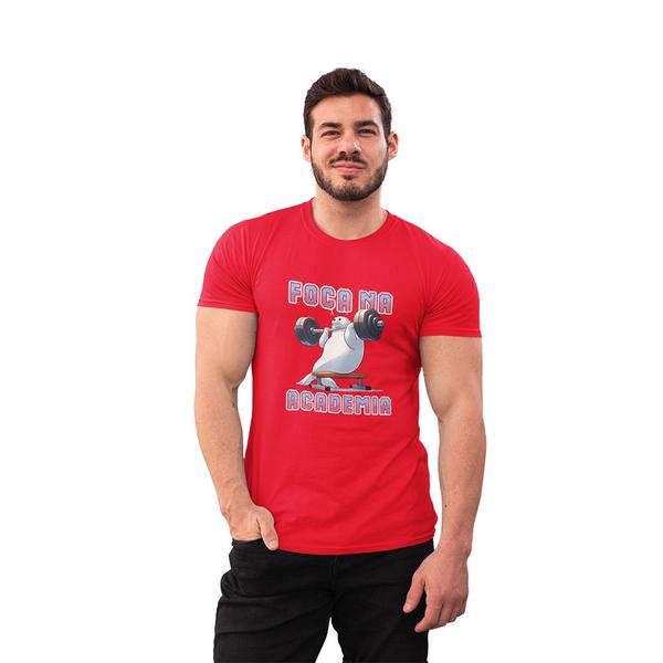 Imagem de Camiseta Masculina Foca Na Academia Fitness Corrida Caminhar