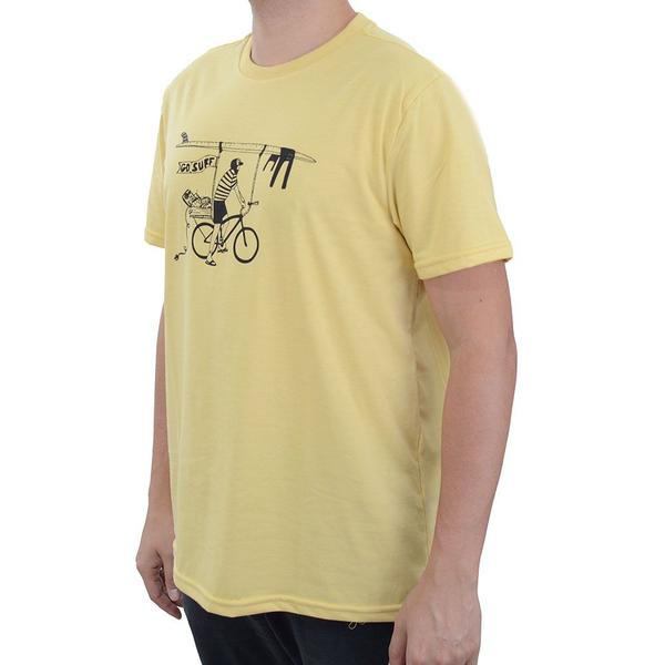 Imagem de Camiseta Masculina Freesurf Art-shirt Go Surf Amarelo 110407