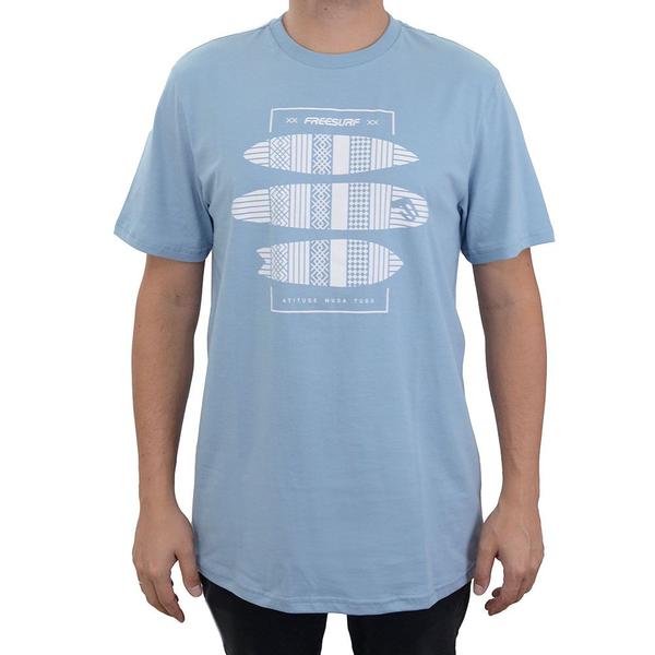 Imagem de Camiseta Masculina Freesurf Maui Azul Claro - 1104 