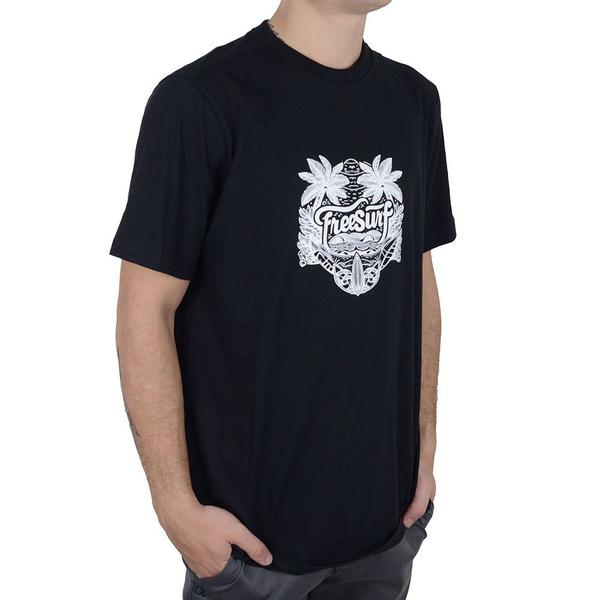 Imagem de Camiseta Masculina Freesurf MC Bay Preta - 11040