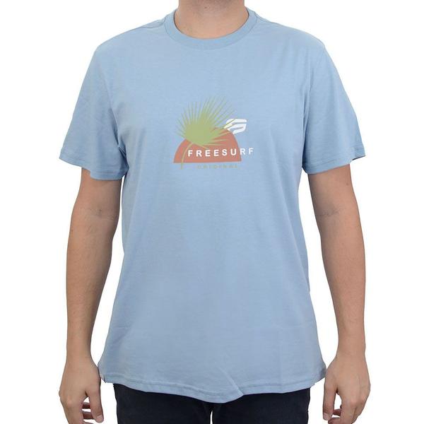 Imagem de Camiseta Masculina Freesurf MC Natural Azul Claro - 11040543