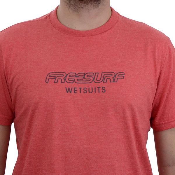 Imagem de Camiseta Masculina Freesurf MC Water Vermelho Mescla - 11040