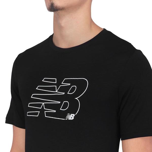 Imagem de Camiseta Masculina New Balance MC Active Graphic Preta - MT4