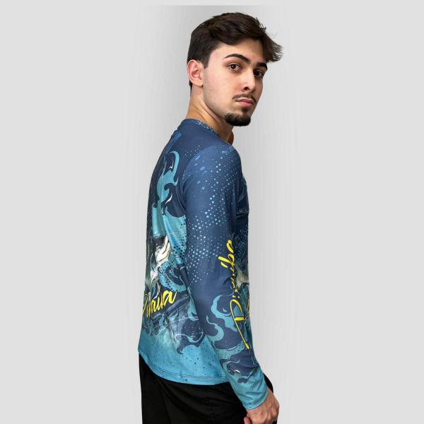 Imagem de Camiseta Masculina Pesca Térmica Camisa Proteção Solar UV50