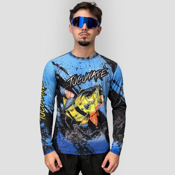 Imagem de Camiseta Masculina Pesca Térmica Camisa Proteção Solar UV50