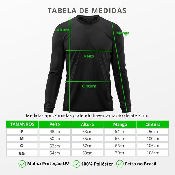 Imagem de Camiseta Masculina Térmica Proteção Solar UV  50/ Praia Treino Academia Tshirt Praia Esporte Dry Manga Longa