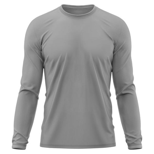 Imagem de Camiseta Masculina Térmica Proteção Solar UV  50/ Praia Treino Academia Tshirt Praia Esporte Dry Manga Longa