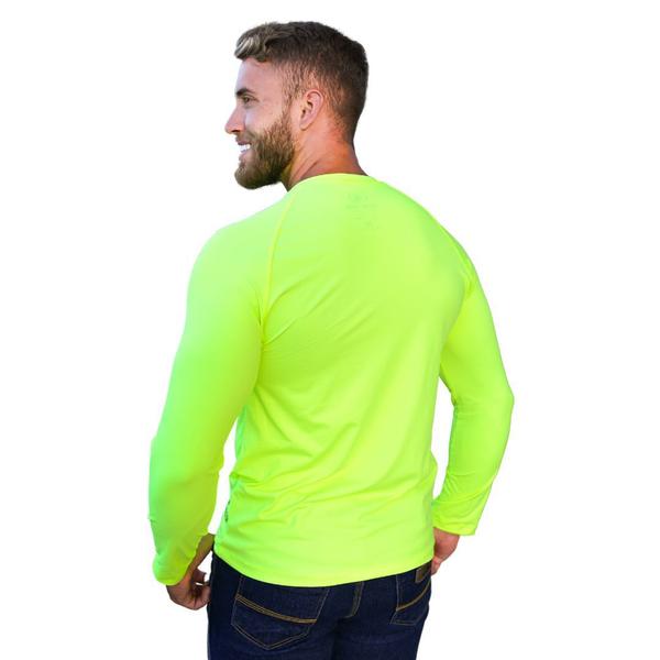 Imagem de Camiseta Masculina Térmica Uv50+ Verde Neon Jopper Bulls