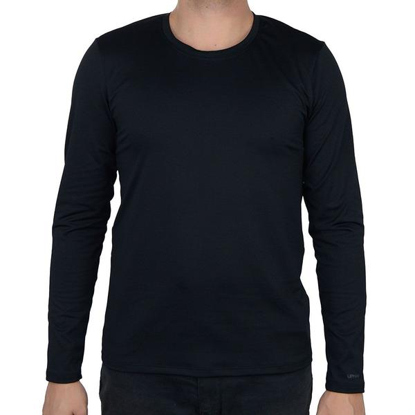 Camiseta Masculina Upman ML Térmica Preta - 146RT Imagem de Camiseta Masculina Upman ML Térmica Preta - 146RT