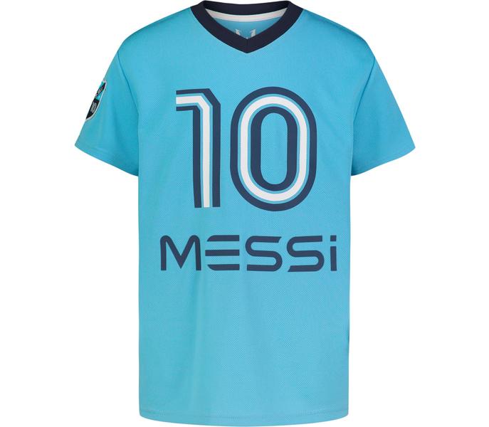 Imagem de Camiseta Messi Boys' Lifestyle de manga curta, azul, tamanho 5