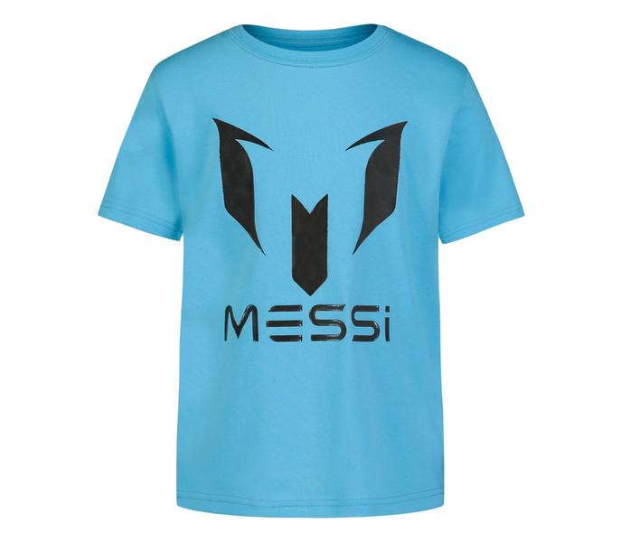 Imagem de Camiseta Messi Boys' Lifestyle de manga curta com logotipo justo