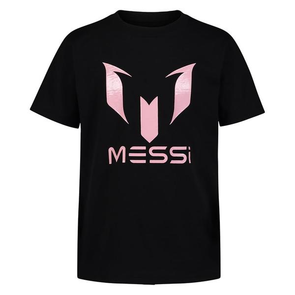 Imagem de Camiseta Messi Boys' Lifestyle de manga curta com logotipo justo