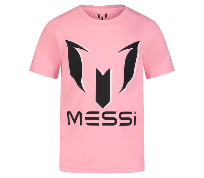 Imagem de Camiseta Messi Boys' Lifestyle de manga curta rosa doce